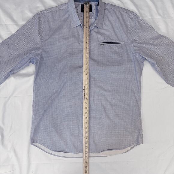Scotch & Soda Shirt Mens Size XL Lt. Blue Button Up Pocket Long Sleeve - Picture 6 of 8